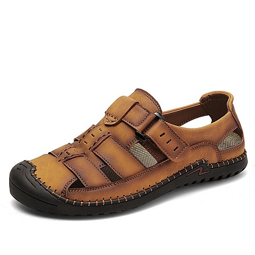 

Men's Summer Outdoor Sandals PU Non-slipping Black / Khaki / Gold