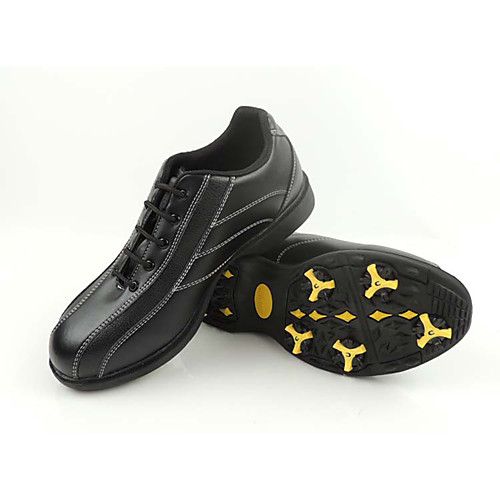 

Men's Golf Shoes Waterproof Shock Absorption Breathable Anti-Slip Golf Outdoor Exercise Spring, Fall, Winter, Summer Black
