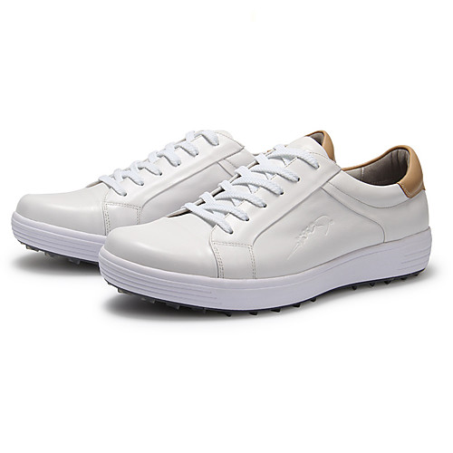 

Men's Boys' Golf Shoes Waterproof Lightweight Breathable Anti-Slip Golf Outdoor Exercise Spring Summer Fall White