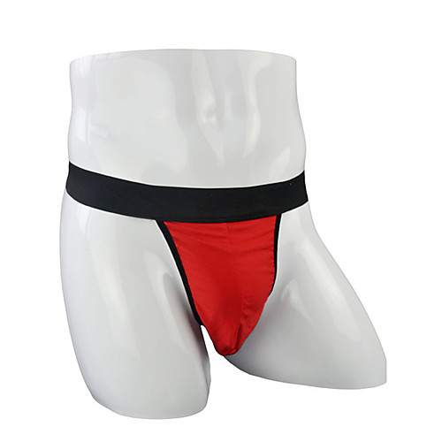 

Men's Basic G-string Underwear - Normal Low Waist Red One-Size