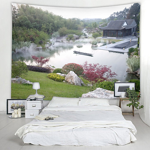 

Wonderland Landscape Digital Printed Tapestry Decor Wall Art Tablecloths Bedspread Picnic Blanket Beach Throw Tapestries Colorful Bedroom Hall Dorm Living Room Hanging