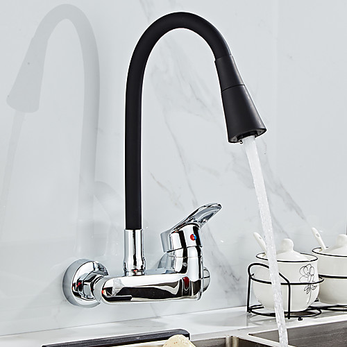 

Kitchen faucet - Single Handle Two Holes Electroplated Tall / ­High Arc Centerset Contemporary Kitchen Taps
