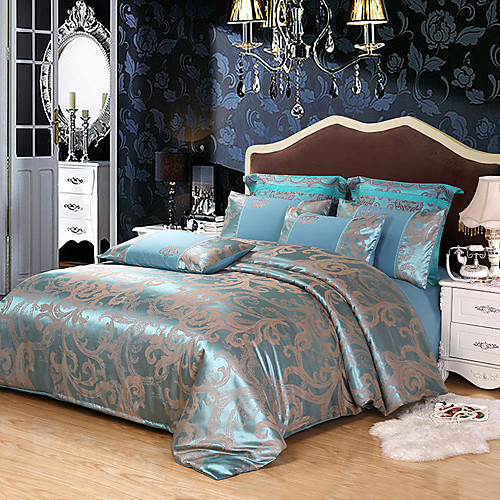 

European Jacquard Satin four-piece bed linen covers 1.5 m 1.8 m 2 large single double