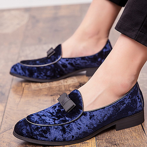 

Men's Faux Leather Spring & Summer Casual Loafers & Slip-Ons Blue / Black