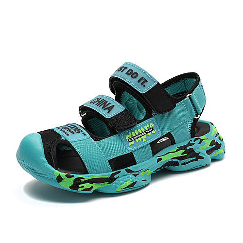 

Boys' Slingback Canvas Sandals Little Kids(4-7ys) / Big Kids(7years ) Walking Shoes Black / Blue Summer / Fall / Color Block