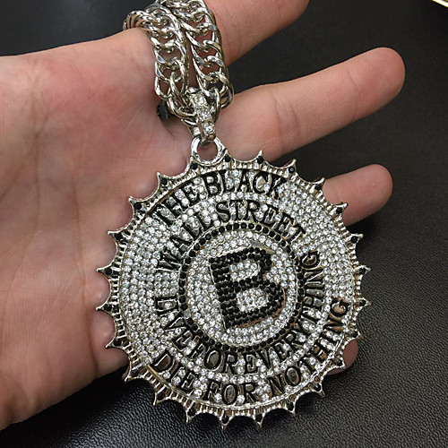 

Men's Necklace Statement Unique Design Trendy Fashion Chrome Gold Silver 75 cm Necklace Jewelry 1pc For Party Evening Sport Street