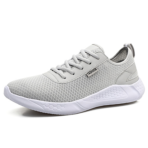 

Men's Spring & Summer / Fall & Winter Classic / British Daily Outdoor Trainers / Athletic Shoes Walking Shoes Mesh Breathable Wear Proof Black and White / Black / Gray