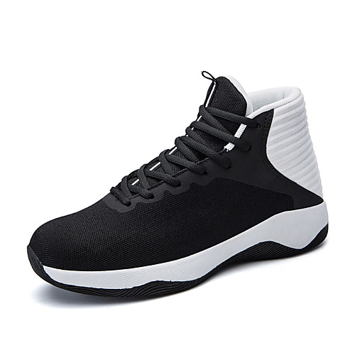 

Men's Fall / Spring & Summer Sporty / Casual Daily Outdoor Trainers / Athletic Shoes Basketball Shoes / Walking Shoes Mesh Breathable Non-slipping Height-increasing Black and White / Black / Blue