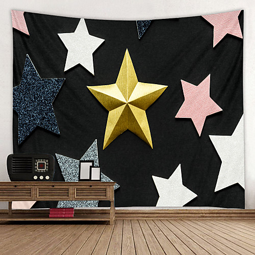 

Pentagram Digital Printed Tapestry Decor Wall Art Tablecloths Bedspread Picnic Blanket Beach Throw Tapestries Colorful Bedroom Hall Dorm Living Room Hanging