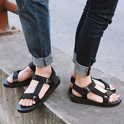 

Men's Summer Outdoor Sandals Canvas Non-slipping Black