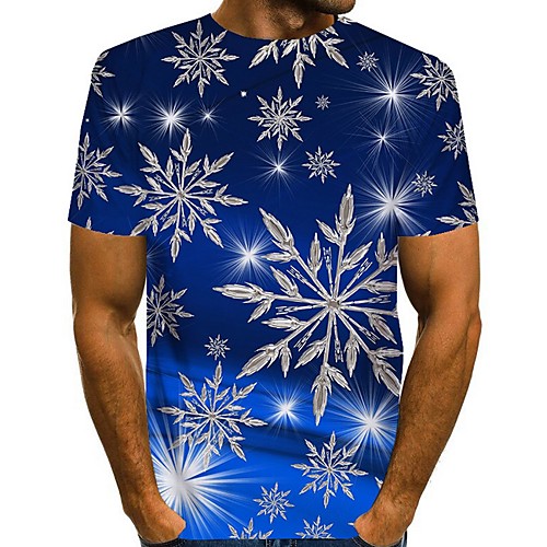 

Men's Graphic T-shirt Daily Black / Blue / Royal Blue / Dark Gray / Brown / Gray