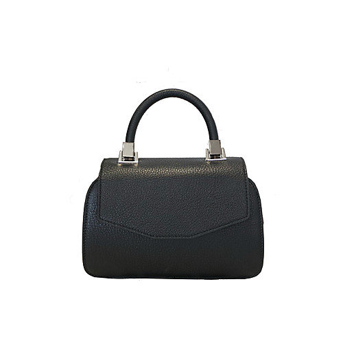 

Women's Cowhide Crossbody Bag / Top Handle Bag Solid Color Wine / Black / Red