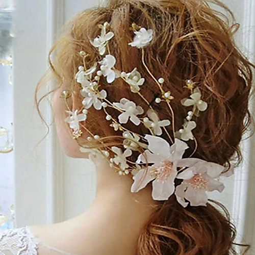 

Polyester Headdress with Floral 1 Piece Wedding / Special Occasion Headpiece