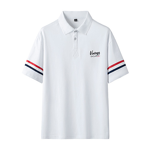 

Men's Graphic Solid Colored T-shirt - Cotton Daily Weekend Round Neck White / Black / Blue / Blushing Pink / Short Sleeve / Letter