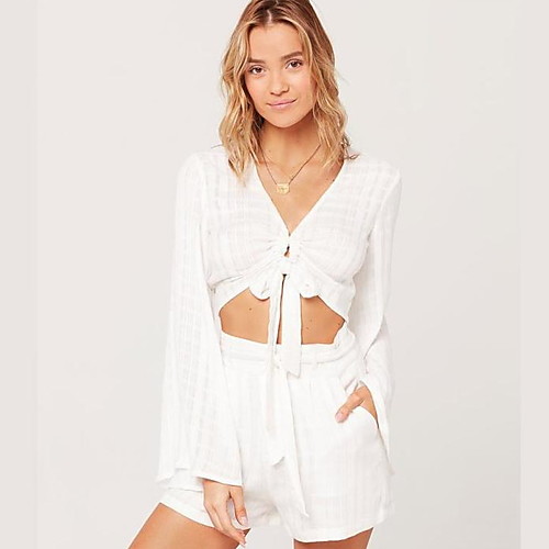

Summer Trumpet Sleeve One Piece Sets