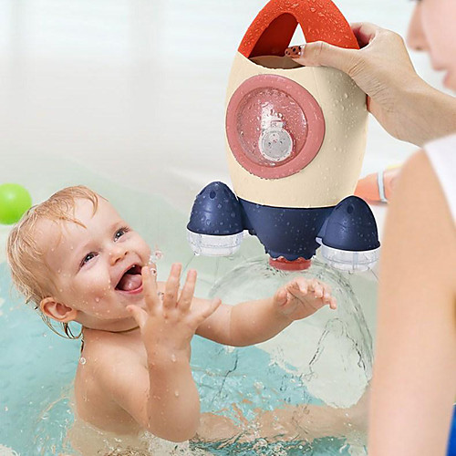 

Bath Toys Play In Summer In Bathroom Water Playing Toy Rocket Fountain Water Spraying Rotary Spraying Beach Toy New Year Gift