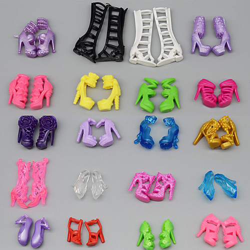 

Doll accessories Doll Shoes High Heel Fashion Multi Color 10 Pairs Plastic For 11.5 Inch Doll Handmade Toy for Girl's Birthday Gifts / Kids