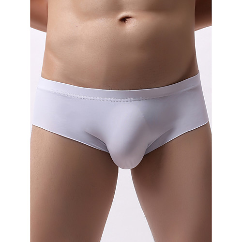 

Men's Basic Briefs Underwear - Normal Mid Waist White Black Blue S M L