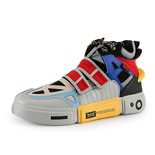 

Men's Fall / Spring & Summer Daily Outdoor Trainers / Athletic Shoes Running Shoes / Walking Shoes Mesh Breathable Non-slipping Shock Absorbing Orange / Rainbow / Gray