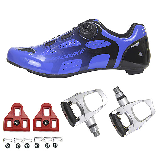 

SIDEBIKE Adults' Bike Shoes Carbon Fiber Breathable Reflective Strips Road Cycling Cycling / Bike Recreational Cycling Bule / Black Men's Women's Cycling Shoes