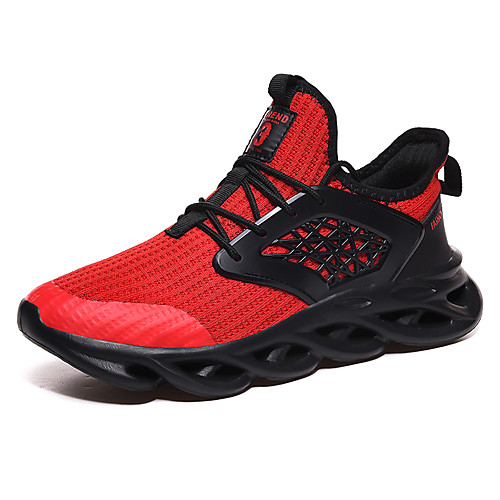 

Men's Fall / Spring & Summer Sporty / Casual Daily Outdoor Trainers / Athletic Shoes Running Shoes / Walking Shoes Tissage Volant Breathable Non-slipping Shock Absorbing Black / Red / White / Black