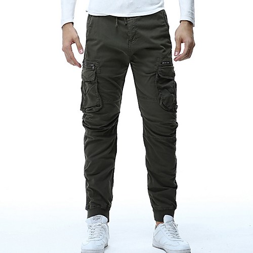 

Men's Basic Slim Chinos Pants - Solid Colored Black Army Green Khaki US34 / UK34 / EU42 / US36 / UK36 / EU44 / US38 / UK38 / EU46