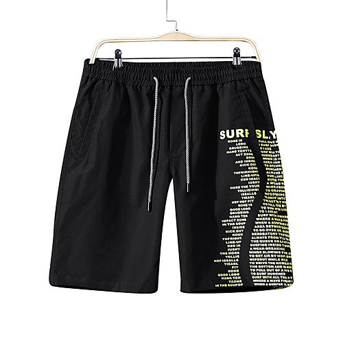 

Men's Sporty Basic Slim Shorts Pants - Solid Colored Patterned Cotton Summer Black Khaki Light Blue US32 / UK32 / EU40 / US34 / UK34 / EU42 / US36 / UK36 / EU44