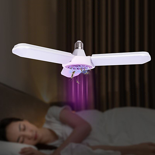 

Led Mosquito Killerelectric Mosquito Lamp Without Radiation Three Leaf Mosquito Lamp Catalytic Mute Home Workshop Folding Light