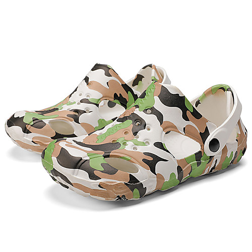 

Men's Summer Casual Daily Sandals EVA(ethylene-vinyl acetate copolymer) / PU Non-slipping White / Black / Blue Camouflage