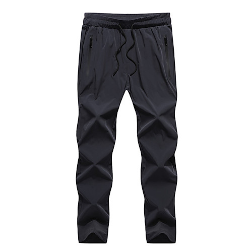 

Men's Hiking Pants Summer Outdoor Breathable Quick Dry Soft Sweat-wicking Pants / Trousers Bottoms Running Camping / Hiking Hunting Black Grey L XL XXL XXXL 4XL Standard Fit / Wear Resistance