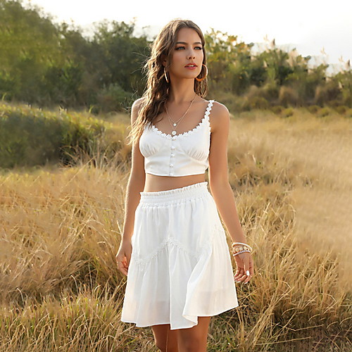 

Women's Tank Top - Solid Colored Skirt