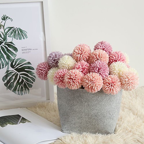 

29cm Simulation Flower Dandelion Single Head Thorn Ball Home Holding Flowers 1 stick