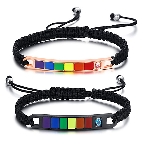 

Bracelet Rainbow Stainless Steel For LGBT Pride Cosplay Men's Women's Costume Jewelry Fashion Jewelry