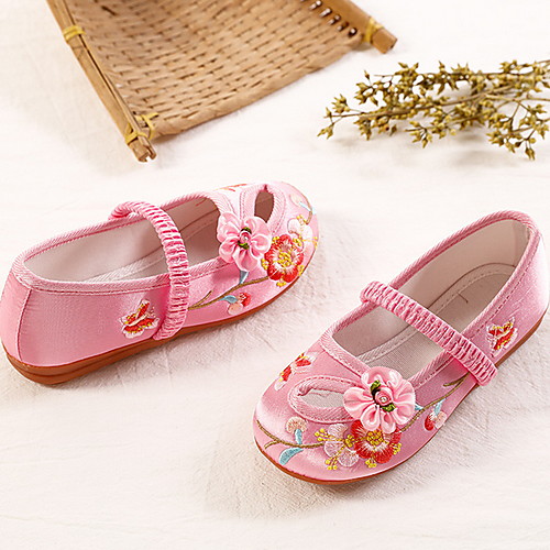 

Girls' Comfort Canvas Flats Little Kids(4-7ys) White / Red / Pink Summer