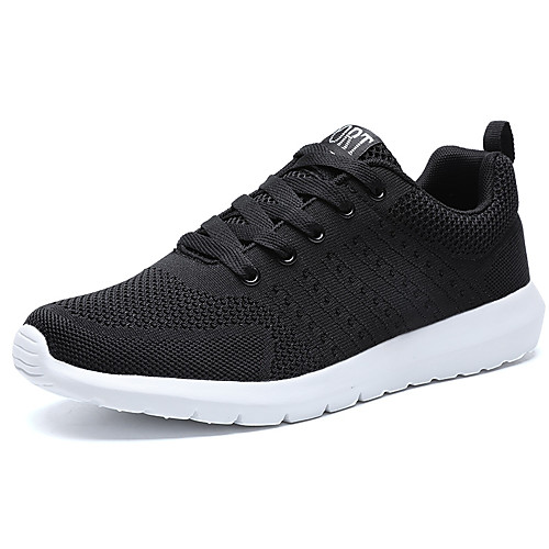 

Men's Spring Sporty Outdoor Trainers / Athletic Shoes Running Shoes Tissage Volant Breathable Black / Dark Blue / Gray