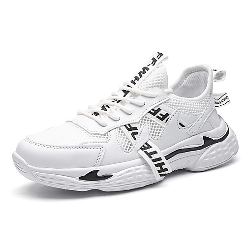 

Men's Spring Outdoor Trainers / Athletic Shoes Running Shoes Tissage Volant Breathable Black / White / Black / Red / White Color Block / Tassel