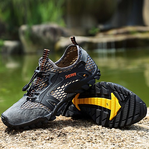 

Men's Summer Outdoor Sandals Mesh Non-slipping Black / Green / Gray