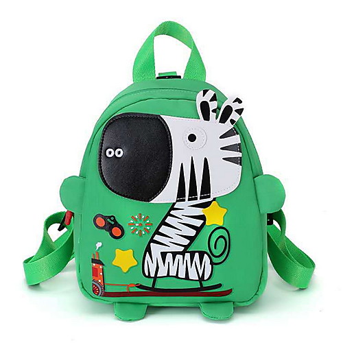 

Lightweight Nylon Zipper School Bag Cartoon School Black / Blue / Red