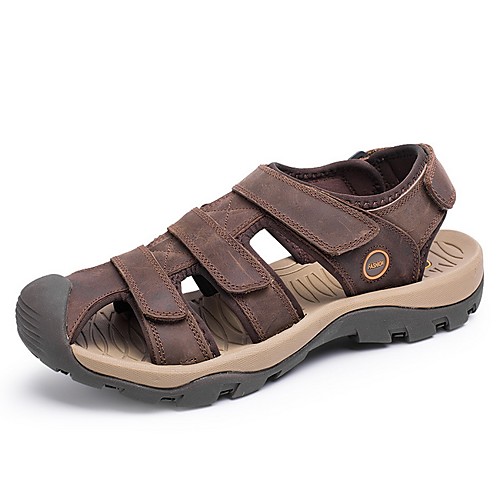 

Men's Summer Outdoor Sandals PU Non-slipping Light Brown / Khaki / Brown