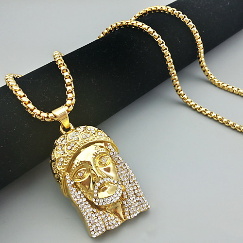 

Men's Necklace Statement Unique Design Trendy Fashion Titanium Steel Gold 65 cm Necklace Jewelry 1pc For Party Evening Sport Street