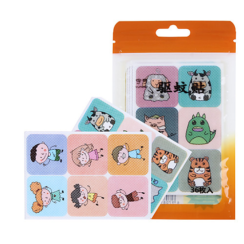 

36pcs Infant And Child Mosquito Repellent Baby Adult Outdoor Portable Carry On Buckle Cartoon Bracelet Mosquito Control