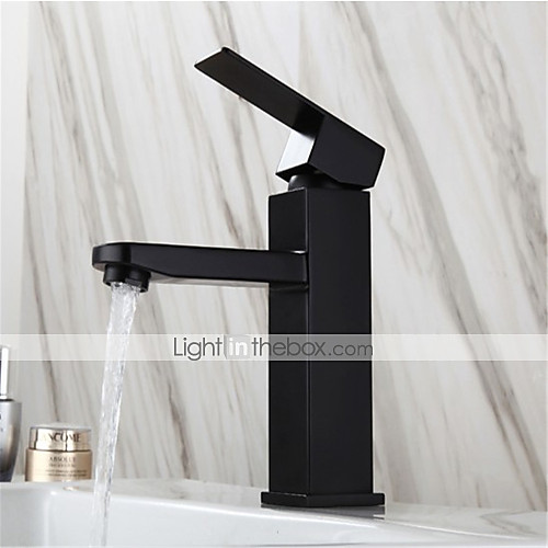 

Single HandleBathroomFaucet,Painted FinishesOneHole Centerset/Contemporary,Stainless Steel BathroomSink Faucet Contain with Cold and Hot Water