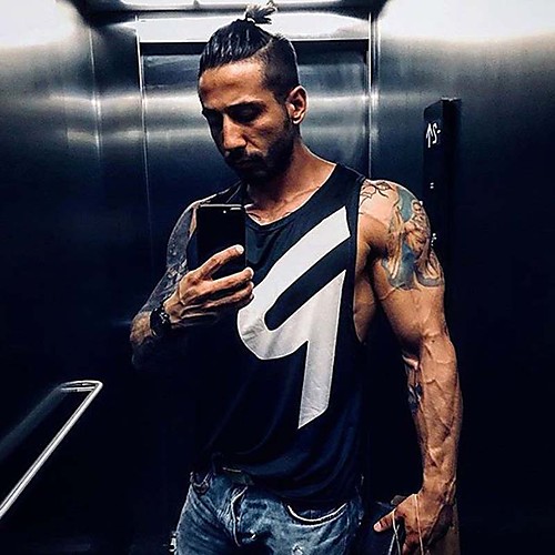 

Men's Running Tank Top Workout Tops Singlet Active Training Fitness Jogging Breathable Quick Dry Soft Sportswear Top Sleeveless Activewear Micro-elastic