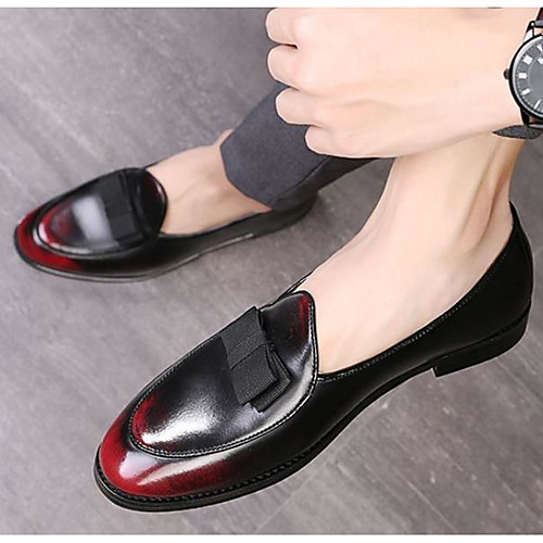 

Women's Flats Summer Flat Heel Closed Toe Daily PU Wine / Black / Red / Black