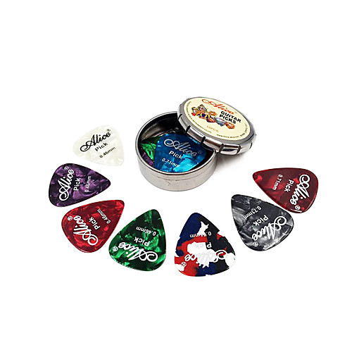 

Guitar Picks ABS Plastic Guitar Smooth 0.46mm 0.71mm,0.81mm Mixed color for Acoustic and Electric Guitars Musical Instrument Accessories 12 pcs