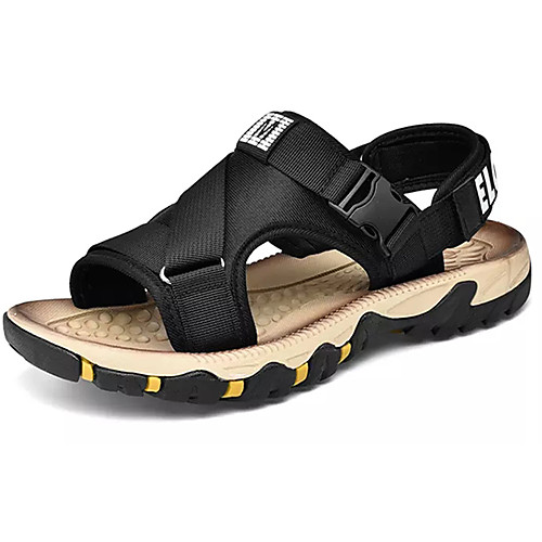 

Men's Summer Casual Daily Sandals PU Non-slipping Black / Khaki / Brown