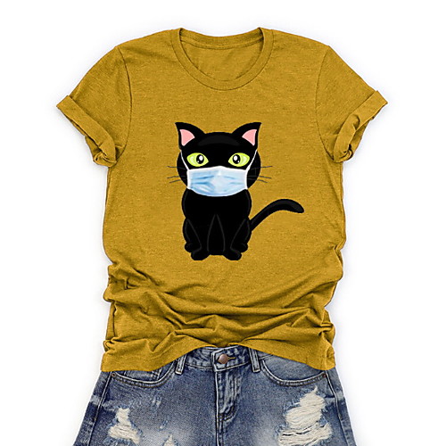 

Women's Animal T-shirt Daily Wine / Blue / Yellow / Green