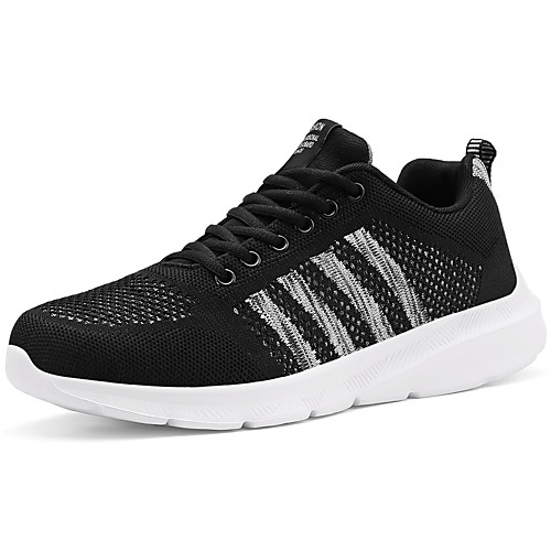 

Men's Fall / Spring & Summer Sporty / Casual Daily Outdoor Trainers / Athletic Shoes Running Shoes / Walking Shoes Tissage Volant Breathable Non-slipping Shock Absorbing Black / White / Black / Red