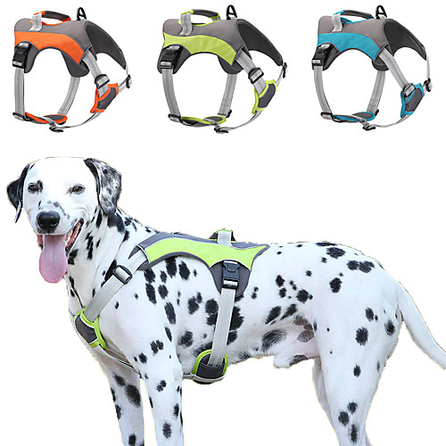 

Dog Chest Harness Harness Reflective Soft Adjustable Flexible Durable Escape Proof Easy Walk Hiking Walking Solid Colored British Polyester Small Dog Medium Dog Large Dog Orange Green 1pc