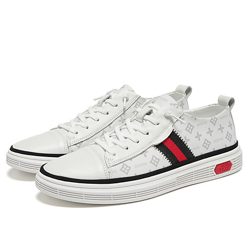 

Men's Summer Casual Daily Sneakers PU Non-slipping White Color Block